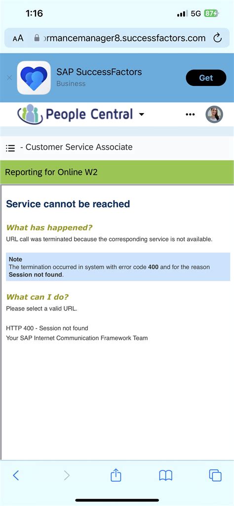 I’ve tried to get my 2023 w2 but it shows this error ugh! : r