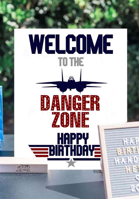 Top Gun Birthday Party Decorations And Ideas A Touch Of La