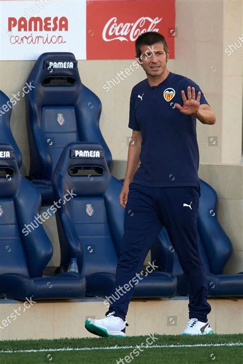 Albert Celades Head Coach Valencia Gives Editorial Stock Photo - Stock