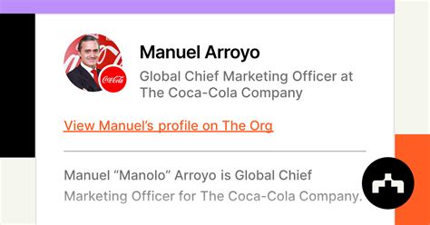 Manuel Arroyo Global Chief Marketing Officer At The Coca Cola Company