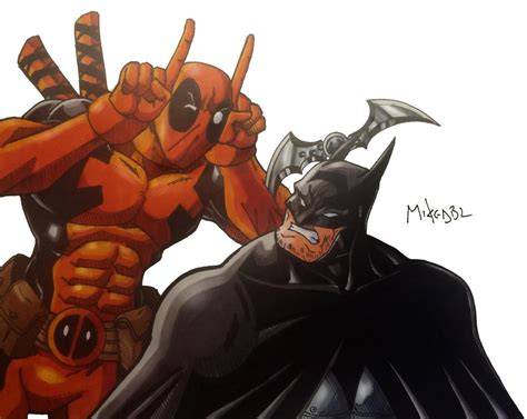 Batman Vs Deadpool By Mikees On Deviantart