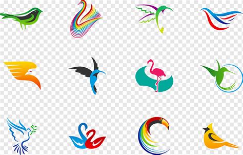 Bird Cygnini Logo Warna Seni Angsa Burung Warna Splash Hewan Pensil