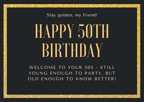 100 Unique 50th Birthday Card Messages And Sayings For Cards Teal Sound