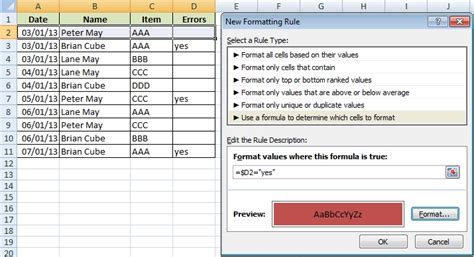 How To Highlight Whole Row Using Conditional Formatting Excel