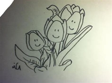 How To Draw Flowers - Draw A Lily Flower Easy Step By Step ...