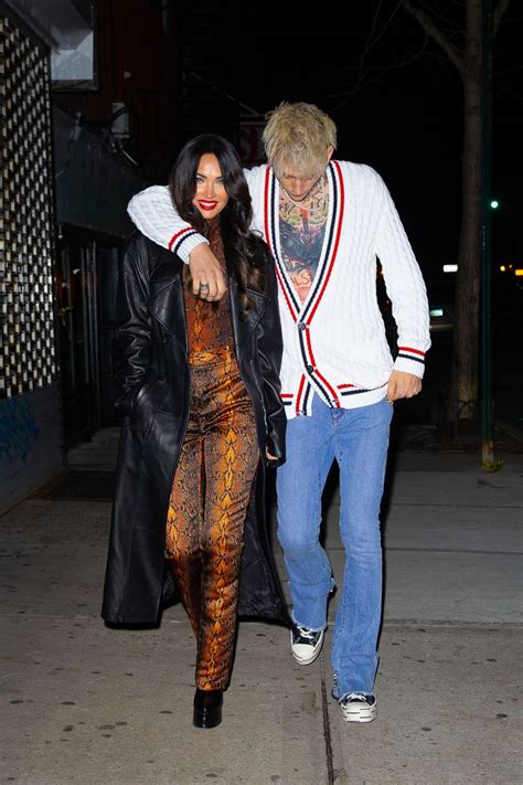 Monday night (july 12), explaining that the pair flew to the central american country to drink the psychoactive tea in a. Megan Fox And Machine Gun Kelly Out In Brooklyn