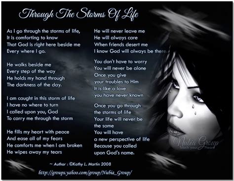 Storms Of Life Poems Group Start Your Day With A Smile