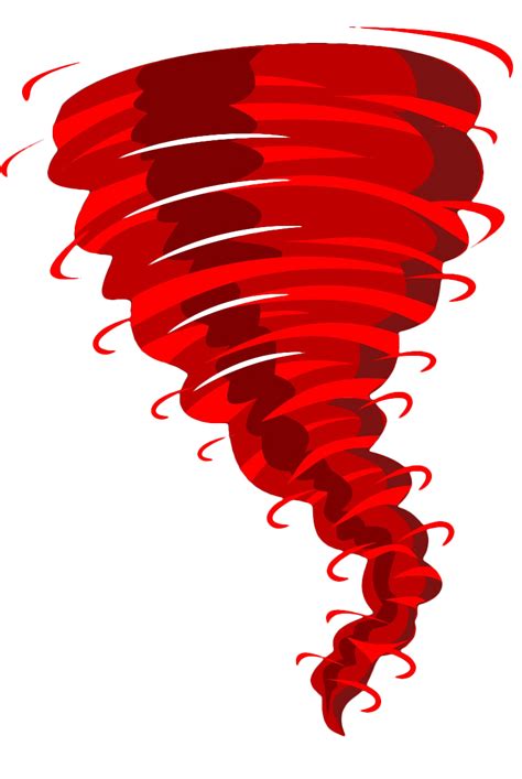 Tornado Clip Art Hand Painted Red Hurricane Png Download 8041200