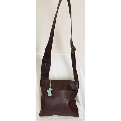 Radley Brown Leather Cross Body Bag With Adjustable Strap Oxfam Gb