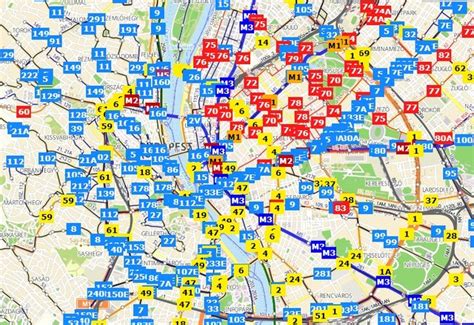 Budapest utcái, műholdas képekkel és tömegközlekedési útvonalakkal: Budapest Bkv Utvonalterv : Utvonaltervezes Terkepes ...