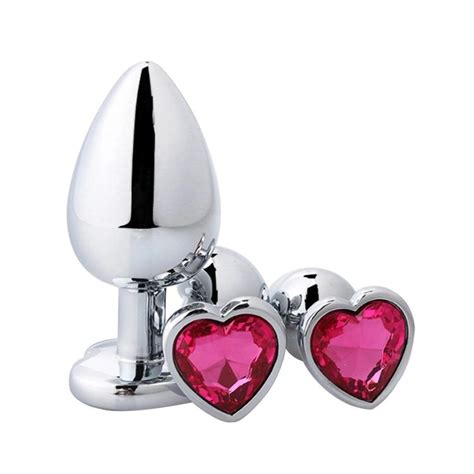 Qualitylarge Anal Plug Sex Toys Stainless Metal Smooth Steel Heart