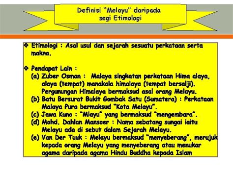 1 Sejarah Perkembangan Bahasa Melayu 1 1 Asalusul