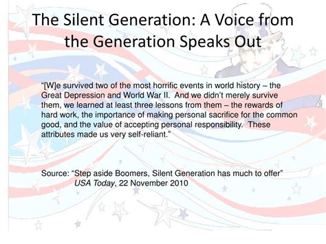Ppt The Silent Generation Powerpoint Presentation Free Download Id
