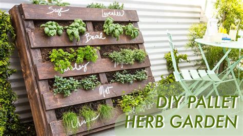 Diy Shipping Pallet Herb Garden Makeful Youtube