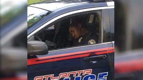 Atlanta Police Department Responds After Photo Of Sleeping Cop Goes Viral Cbs News