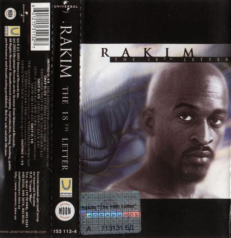 Rakim The 18th Letter 2003 Cassette Discogs
