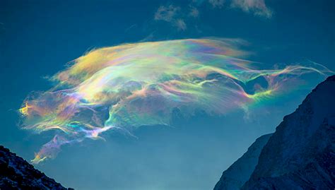 Stunning Iridescent Clouds Captured In Rare Sighting On