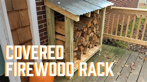 Best diy indoor firewood rack and storage ideas #indoorfirewood #firewood #firewoodrack #firewoodstorage #firewoodideas. DIY Covered Firewood Rack - YouTube