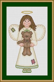Many christmas themed projects will keep you busy from now until christmas eve. Cross Stitch Works: Angel with Teddy Bear 7161217 Free ...