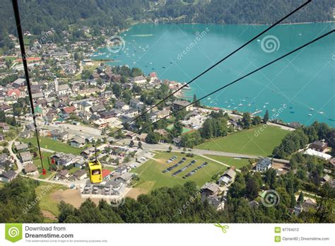 Aerial View Of The Lake Of St Wolfgang Austria Editorial Photography