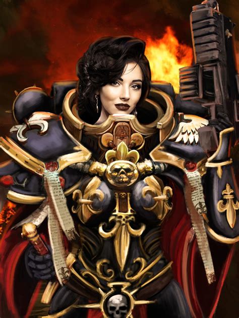 Adepta Sororitas Canoness By Yuri Melentev 40k Sisters Of Battle Warhammer 40k Warhammer Art