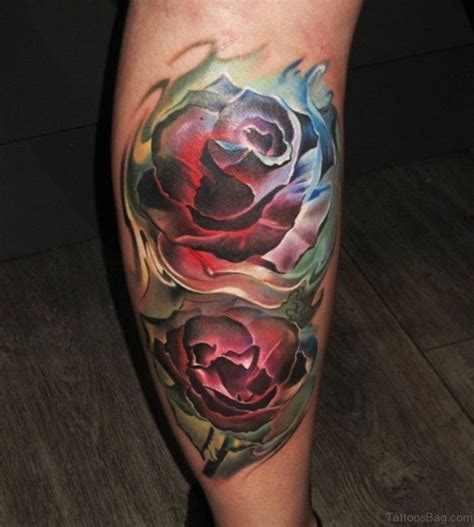 48 beautiful rose tattoo ideas. 36 Fancy Rose Tattoos On Leg