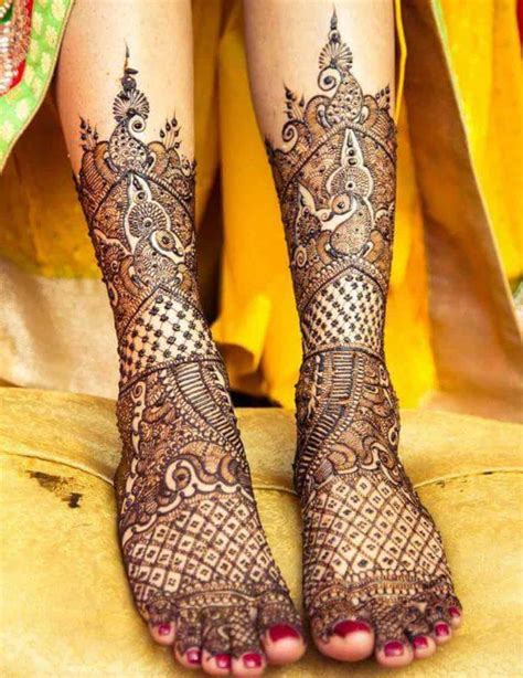 55 Famous Inspiration Arabic Henna Design For Leg