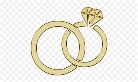 Golden Ring Engagement Gold Wedding Rings Clipart Emojiwedding Ring