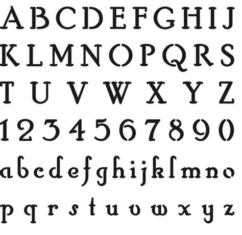 14 Free Printable Letter Stencils Downloadable Alphabet Letters