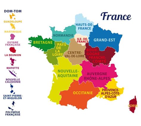 Lista 99 Foto Mapa De Francia Y Sus Regiones El último