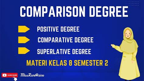 Materi Comparison Degree Kls 8 Youtube