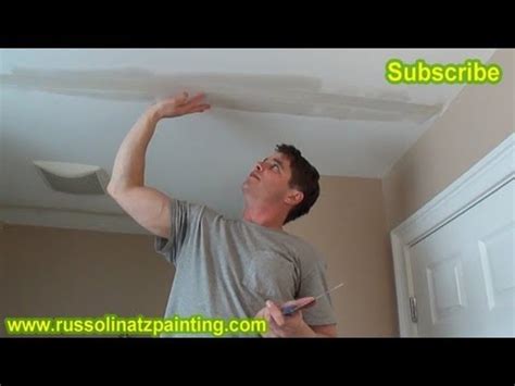 Tools for repairing a cracked drywall ceiling: DIY - Repair Cracks in the Ceiling by Removing Old Drywall ...