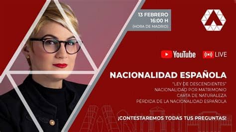 La nacionalidad española se trasmite normalmente por vínculo consanguíneo, el padre o la madre debe ser nacional español, para transmitir la nacionalidad a su hijo. Nacionalidad Española | Directo Especial - YouTube