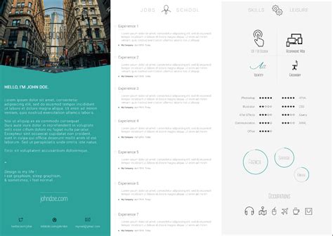 Skilled john doe resume/portfolio is fully responsive resume / portfolio template for personal website or anything you can change it to be. Design Cv Creative John Doe Template Design | Template ...