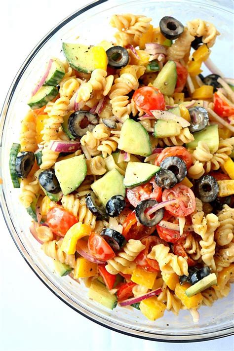 Some of our healthiest pasta recipes are ready in under 30 minutes and can be made in one pot, too. No Cook Healthy Pasta Salad, Healthy veggie pasta salad