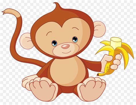 Baby Monkeys Diaper Cuteness Clip Art Swinging Cliparts Png Download