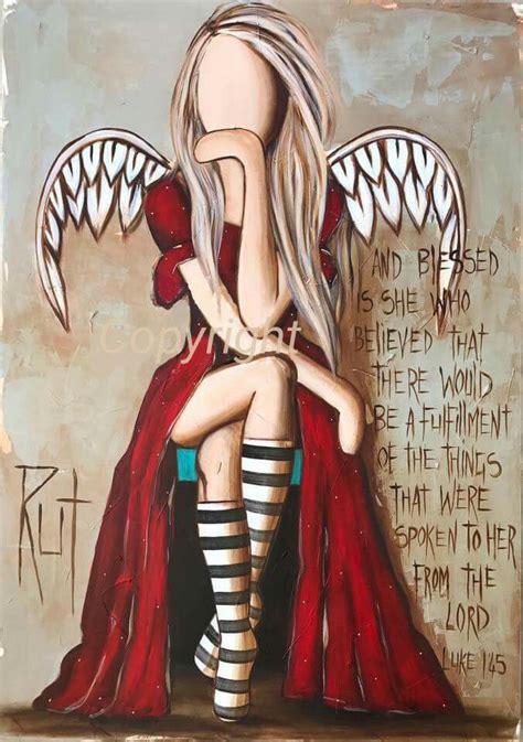 Natural wood in the furniture and exposed beams on the wall and ceiling provide just enough color contrast to keep the room from being too monochromatic. And blessed is she who believed.... Scripture - Luke 1:45 #sheArt by Rut Art ©Rut[rutcreations ...