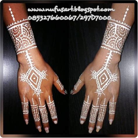 White Henna Body Paint By Nufus Art