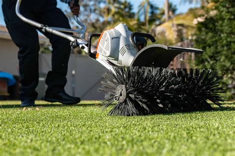 How To Properly Power Broom Your Artificial Turf Turfresh