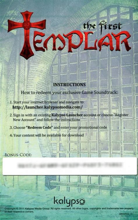 The First Templar Special Edition Cover Or Packaging Material Mobygames