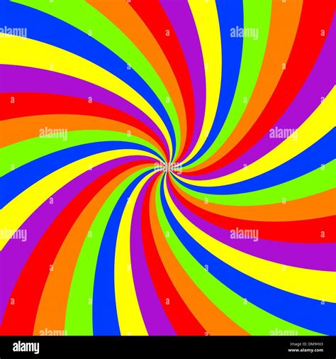 Rainbow Swirl Pattern Stock Vector Image And Art Alamy