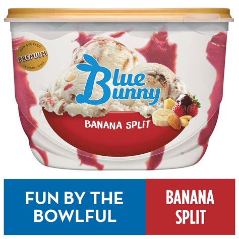 Blue Bunny Banana Split Frozen Dessert Fl Oz Walmart Com Walmart Com