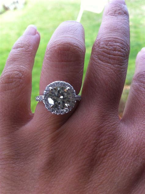 2 Ct Round Halo Ring Round Halo Ring Rings Engagement Rings