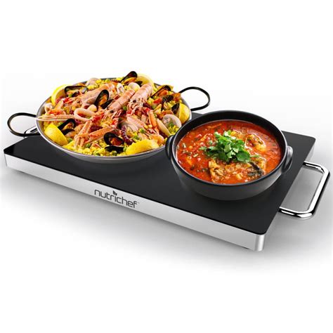 Nutrichef Pkwtr30 Electric Warming Tray Food Warmer With Non Stick