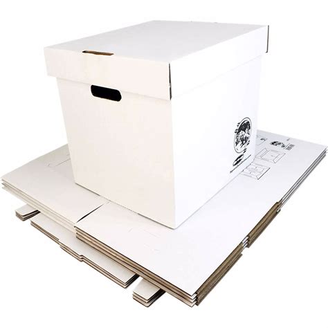 12 Vinyl Record Storage Box Sturdy Cardboard With Removable Lid