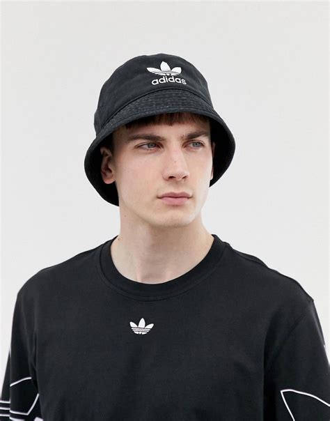 Adidas Originals Bucket Hat In Black Black Adidasoriginals Look Com