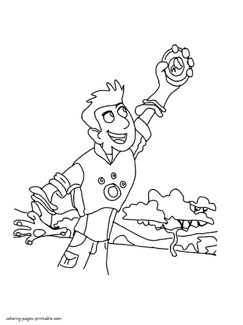 Chris Kratt Coloring Page Coloring Pages Printablecom
