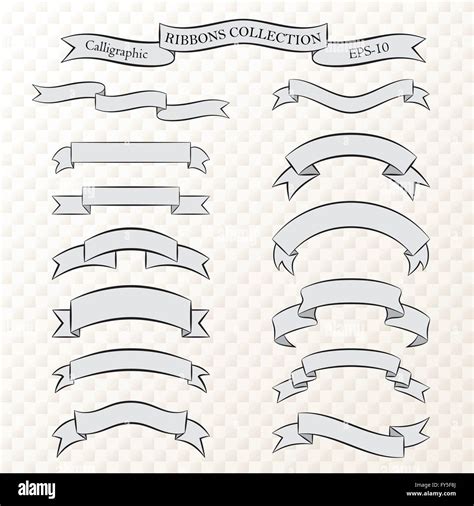 Collection Of Calligraphic Banners Stock Vector Image And Art Alamy