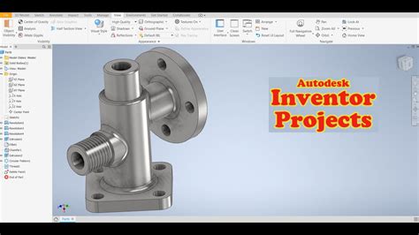 Autodesk Inventor Tutorial 3d Model 15 Youtube