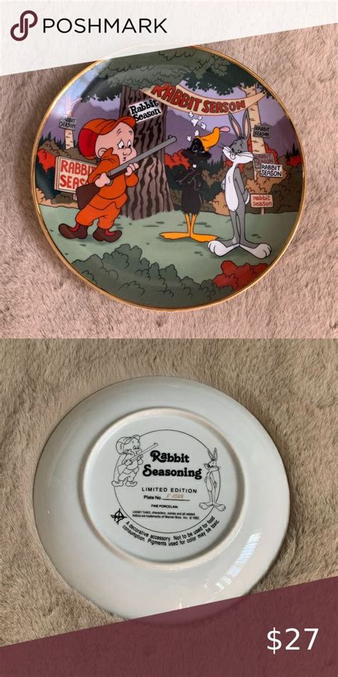 Warner Brothers Looney Tunes Rabbit Seasoning Collector Plate Limited